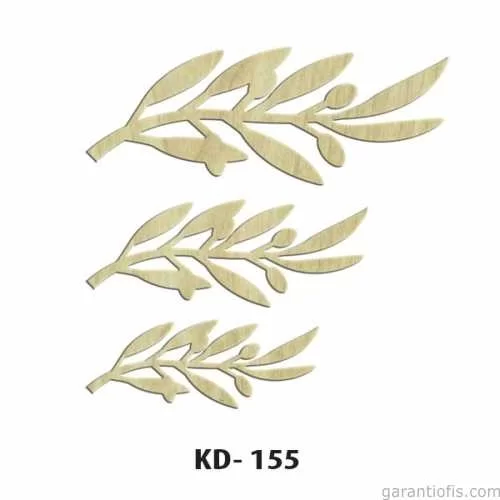 -Art KD 155 - Zeytin Dalı Figürlü Dekoratif Mini Ahşap Obje