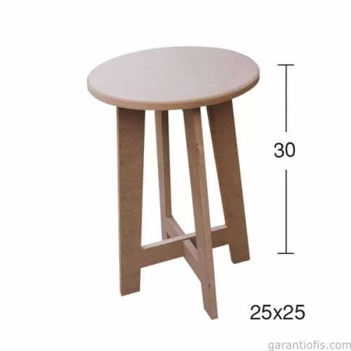 -Art İB 10 Dekoratif Ahşap Tabure
