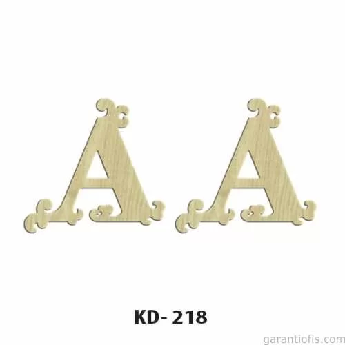 -Art KD 218 Dekoratif Mini Ahşap Harfler (A Harfi)