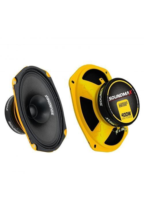 Sx-M69F Çifti 800Wat-200W Rms Metal Kapaklı 6X9 Oval Oto Midrange Hoparlör