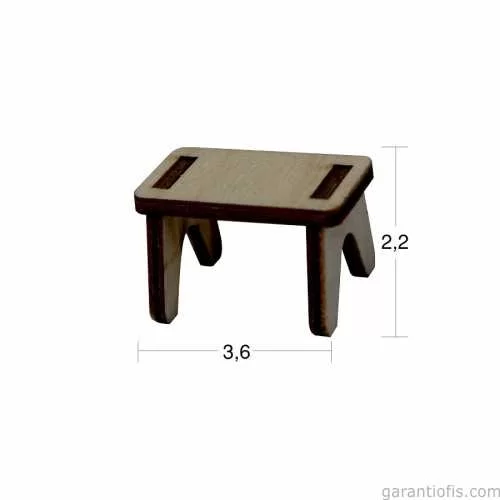 -Art MN 18 Ham Ahşap Minyatür Obje