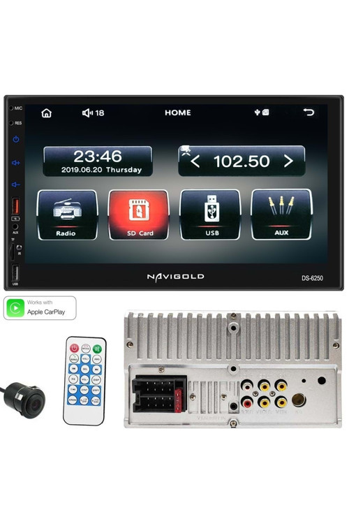 Double Teyp 7" 4X55W Bt/Usb/Sd/Fm/Aux Carplay Kameralı Ds-6250