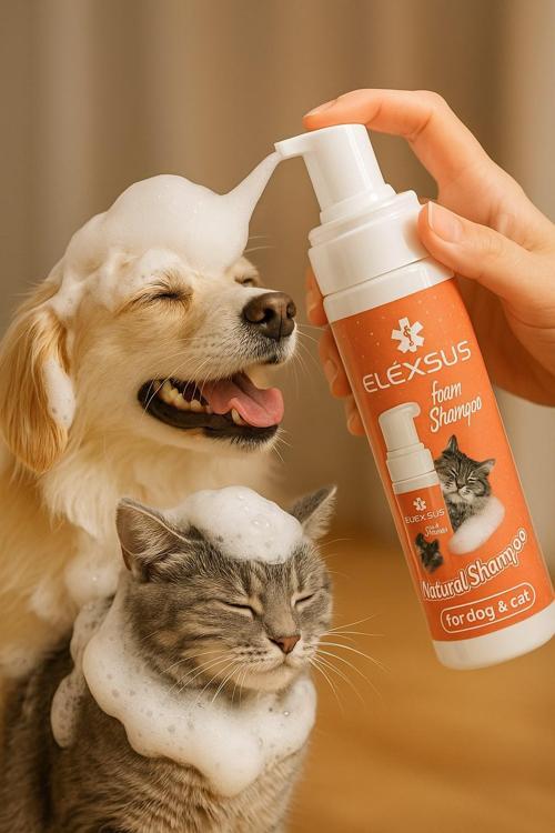 Natural Kedi Ve Köpek Kuru Köpük Şampuanı 200ml