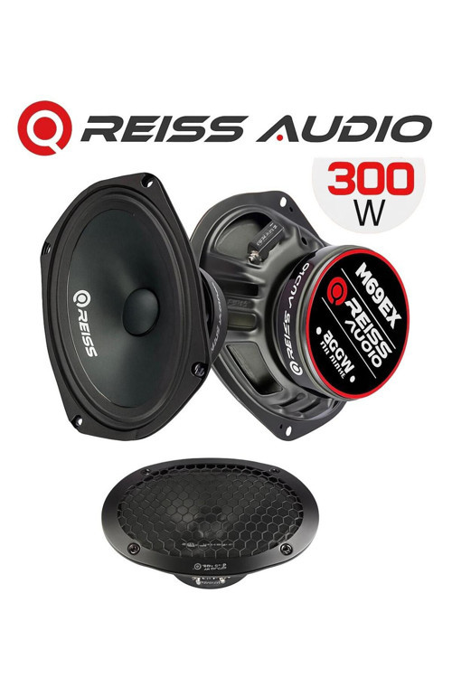 Audio Rs-M69Ex Excellence Serisi Oval 6X9 Çifti 600W-300W Rms Oto Midrange Hoparlör