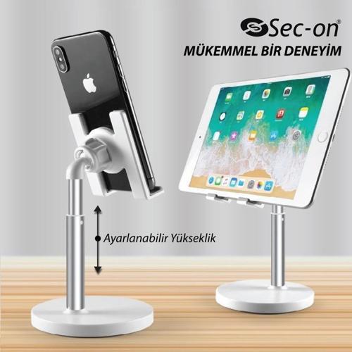 SC-110 Ayarlanabilir Alüminyum Masaüstü Telefon Tablet Standı