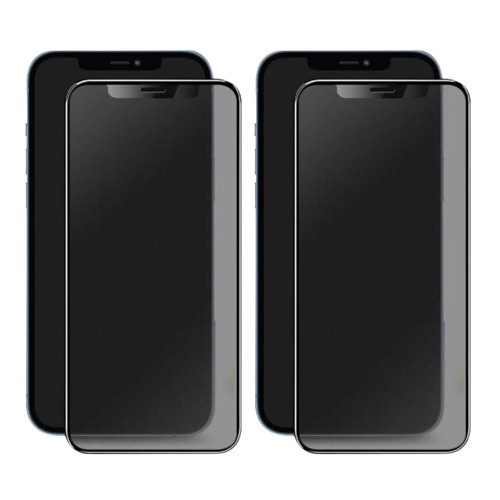 iPhone 12 Pro Uyumlu Tam Kaplayan Gizlilik Filtreli Mat Seramik Hayalet Ekran Koruyucu x2