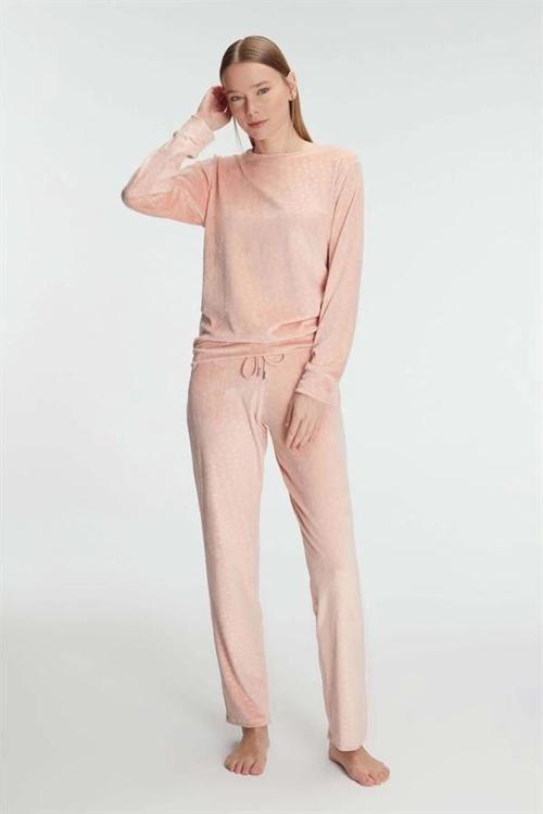 Aria's Closet Uzun Kol Sweatshirt ve Pantolon Takım Pijama Takımı