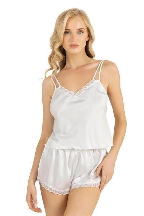 Aria's Closet Ekru Saten Şort Takımı 9210