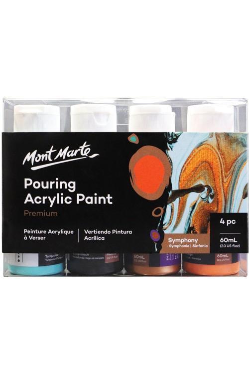 MM Dökme Akrilik Boya Seti Premium  4pc x 60ml - Symphony