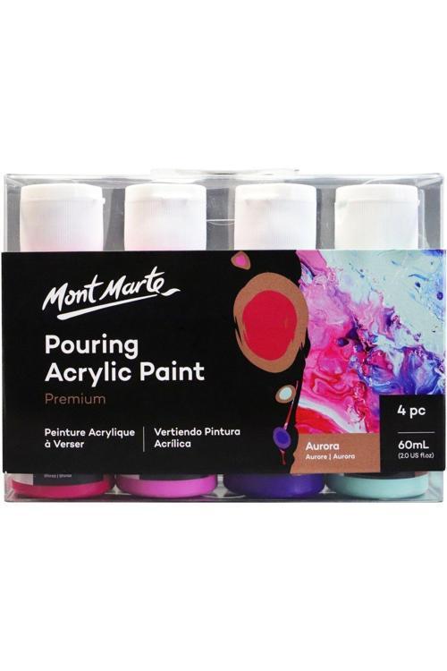 MM Dökme Akrilik Boya Seti Premium 4pc x 60ml - Aurora