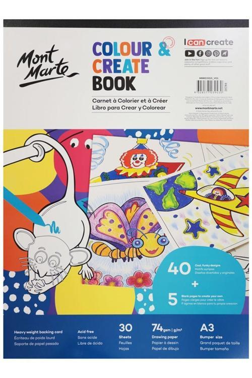 MM Renkli ve Yaratıcı Kitap A3 30 Sayfa