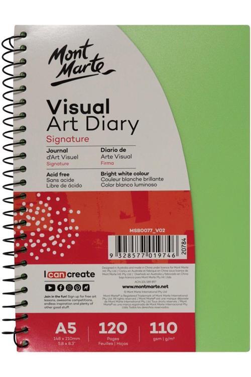 MM Sanat Günlüğü PP Renkli Kapak Signature A5 120 Sayfa 110gr