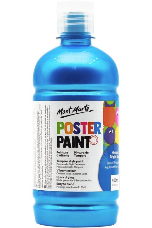 MM Poster Boyası 500ml - Metallic Bright Blue
