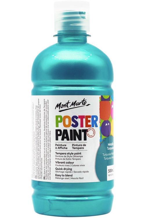 MM Poster Boyası 500ml - Metallic Turquoise