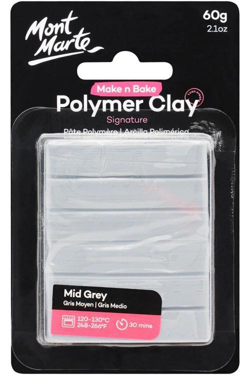 MM Make n Bake Polimer Kil Signature 60g - Mid Grey