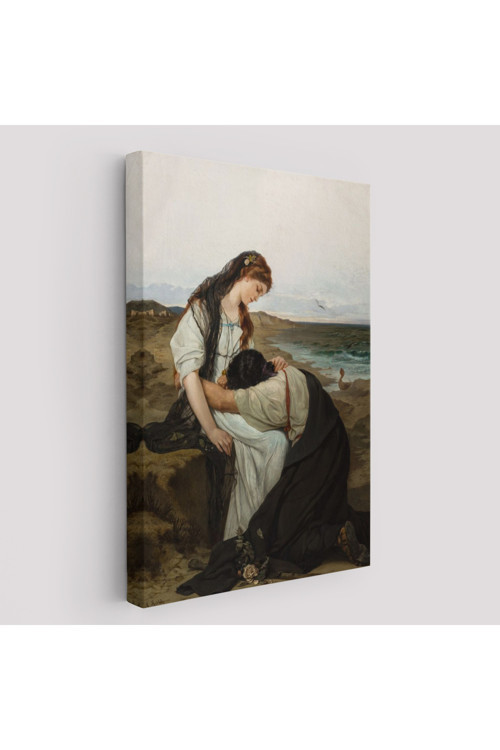 Hanus Knöchel'İn Deniz Kıyısında İsimli Eseri Tablosu, On The Seashore -6180