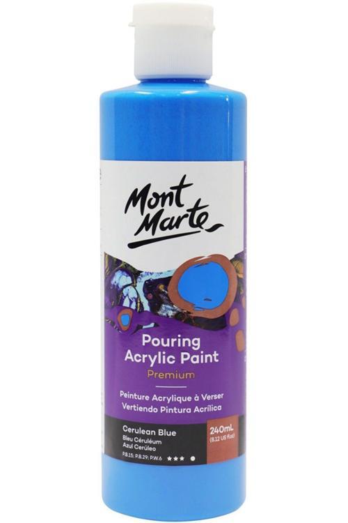 MM Dökme Akrilik Boya Premium 240ml - Cerulean Blue