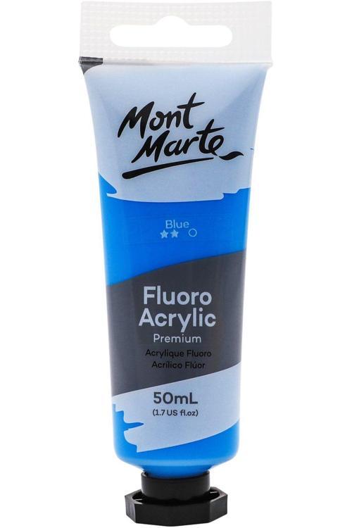 MM Premium Floro Akrilik Boya 50ml - Blue