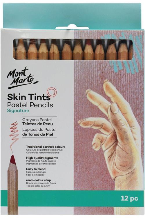 MM Pastel Kalemler Cilt Tonları 12'li Signature
