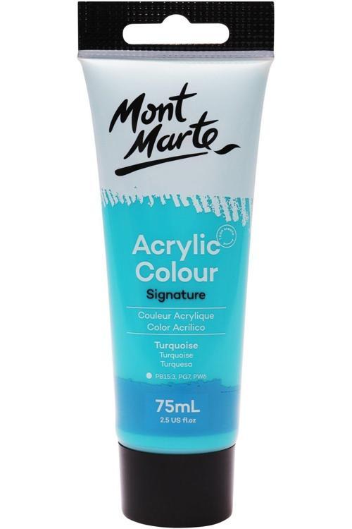 MM Akrilik Renkli Boya Signature 75ml - Turquoise