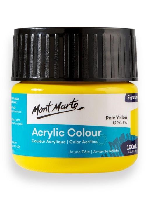 Akrilik Renkli Boya 100 ml - Soluk Sarı