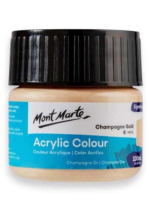 MM Akrilik Renkli Boya Signature 100ml - Champagne Gold