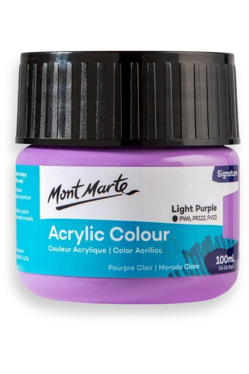MM Akrilik Renkli Boya Signature 100ml - Light Purple