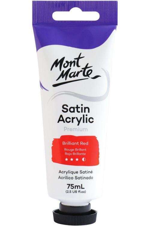 MM Premium Saten Akrilik 75ml - Brilliant Red