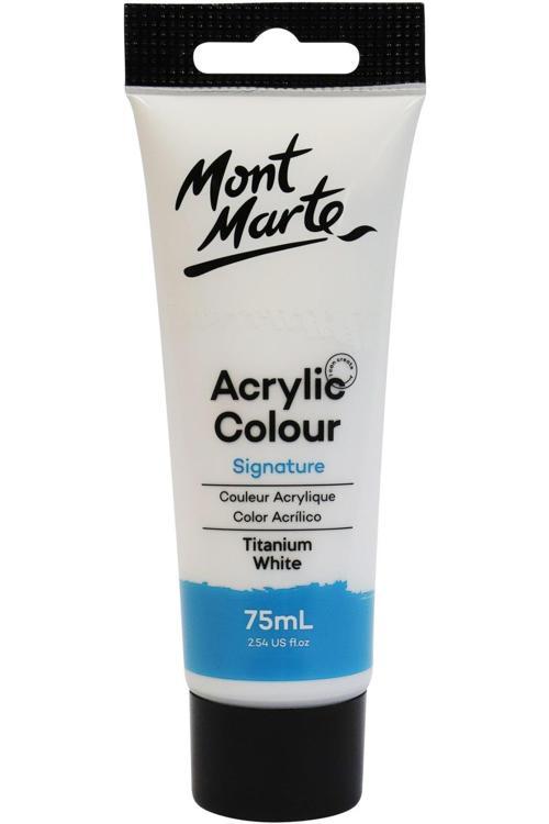 MM Akrilik Renkli Boya Signature 75ml - Titanium White