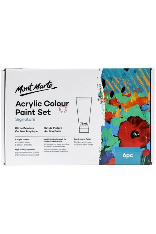 MM Akrilik Renkli Boya Seti 6 x 75ml - Signature