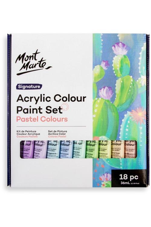 MM Akrilik Renkli Pastel Boya Seti 18 x 36ml- Signature