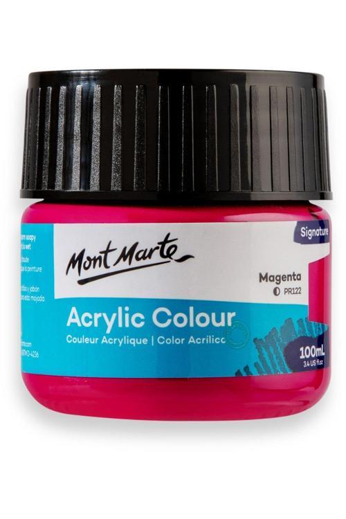 MM Akrilik Renkli Boya Signature 100ml - Magenta