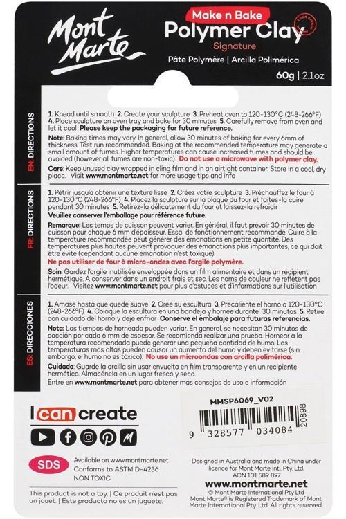 MM Make n Bake Polimer Kil Signature 60g - Silver