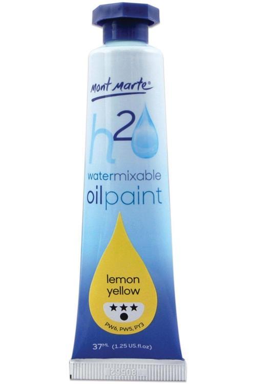 MM Suyla Karıştırılabilir Yağlı Boya 37ml - Lemon Yellow