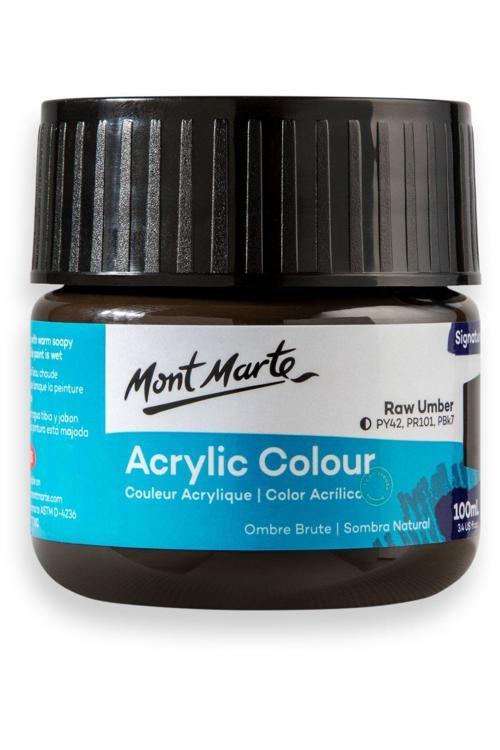 MM Akrilik Renkli Boya Signature 100ml - Raw Umber