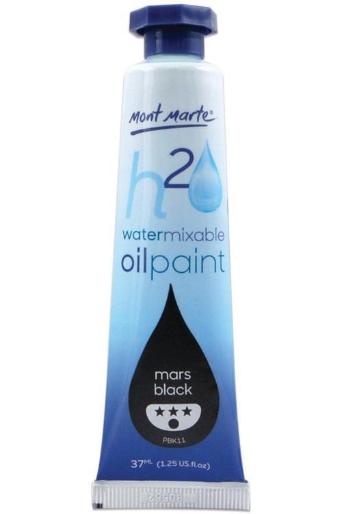 MM Suyla Karıştırılabilir Yağlı Boya 37ml - Mars Black