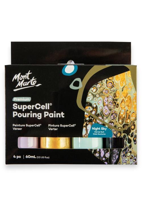 MM SuperCell Dökme Boya Seti Premium 4pc x 60ml - Night Sky