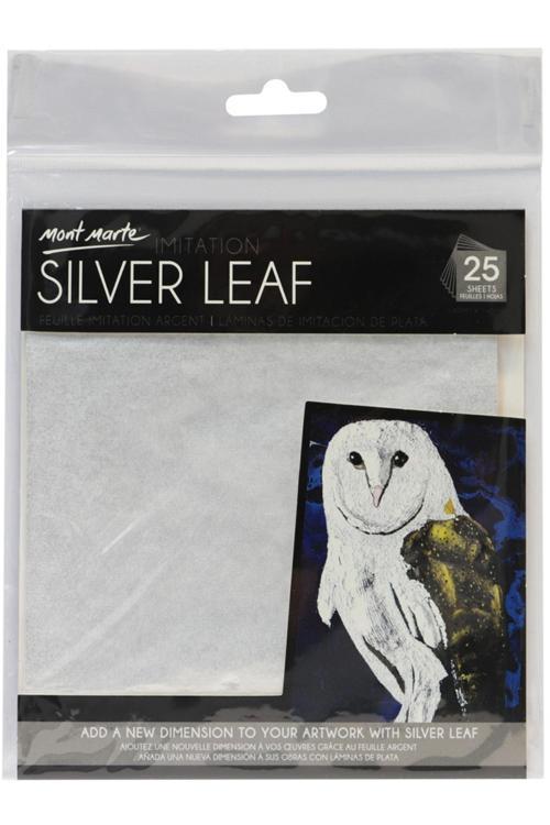 MM Taklit Gümüş Yaprağı 14x14 cm 25 Sayfa
