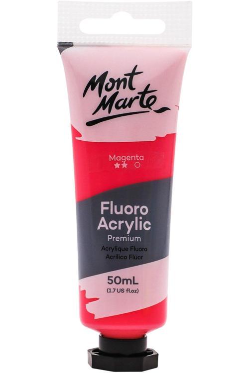 MM Premium Floro Akrilik Boya 50ml - Magenta