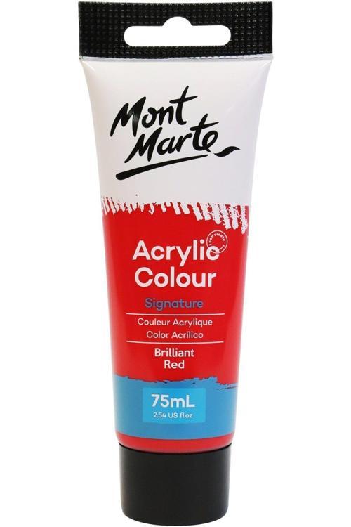 MM Akrilik Renkli Boya Signature 75ml - Brilliant Red