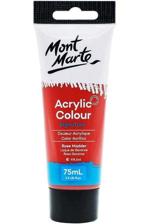 MM Akrilik Renkli Boya Signature 75ml - Rose Madder