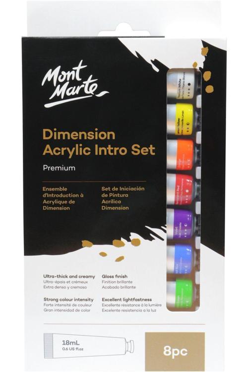 MM Premium Dimension Akrilik Boya Giriş Seti 8 x 18ml