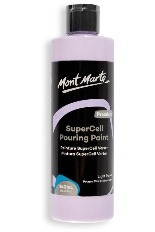 MM SuperCell Dökme Akrilik Boya Premium 240ml - Light Purple