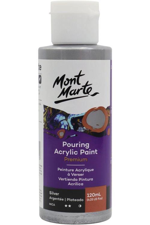 MM Dökme Akrilik Boya 120ml Premium - Silver