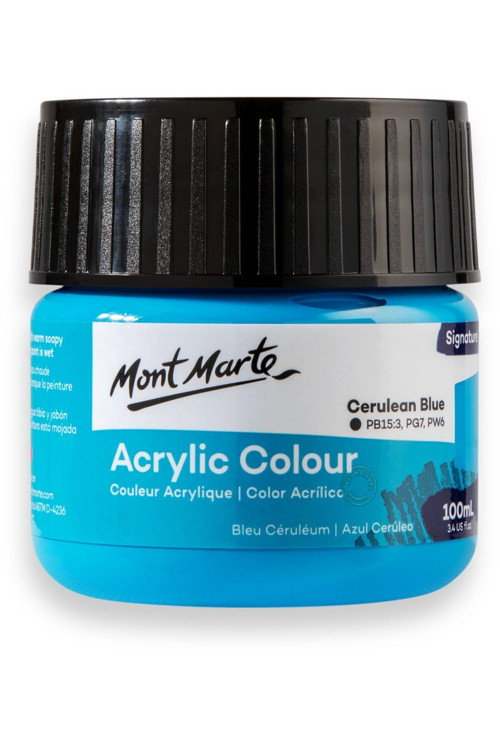 MM Akrilik Renkli Boya Signature 100ml - Metallic Phthalo Blue