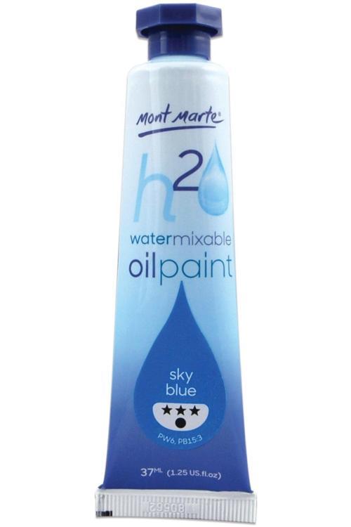 MM Suyla Karıştırılabilir Yağlı Boya 37ml - Sky Blue