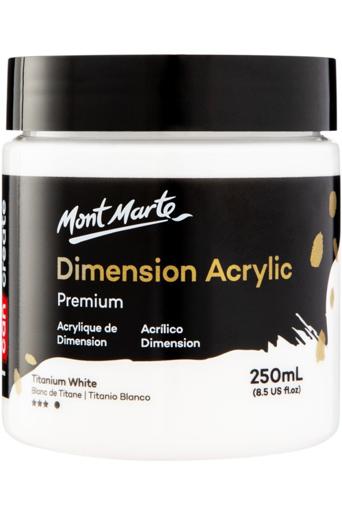 MM Premium Dimension Akrilik 250ml - Titanyum White