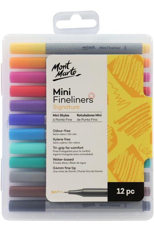 MM Mini İnce Çizim Kalemleri 0,4mm 12'li Signature