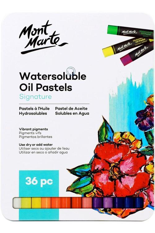 MM Suda Çözünür Yağlı Pastel Teneke Kutuda 36'lı Signature