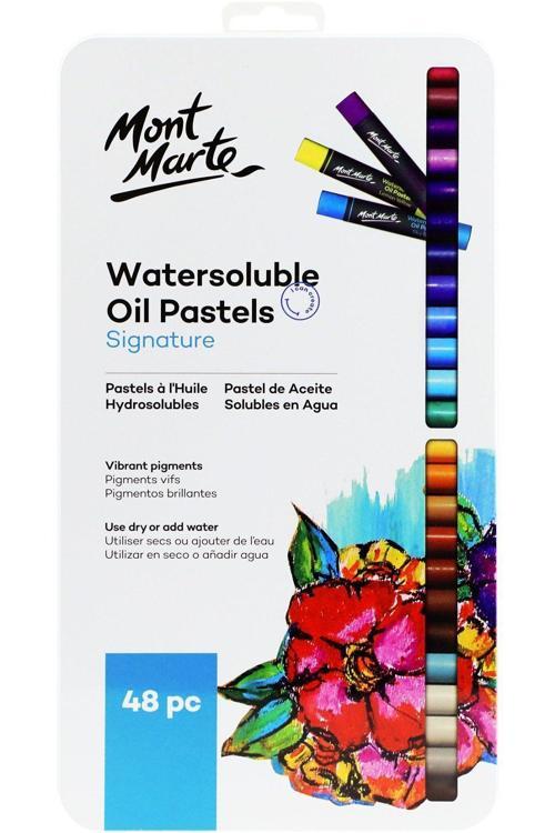 MM Suda Çözünür Yağlı Pastel Teneke Kutuda 48'li Signature